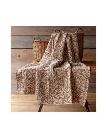 Millet Botanical Print Cotton Throw, 50 X 60 in.
