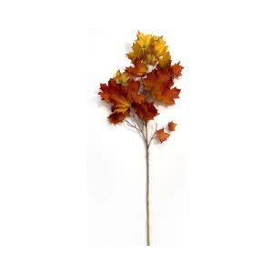 Maple Leaf Stem, Green and Gold, 16 in.