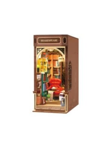 Hands Craft Miniature House Book Nook Kit: Bookstore
