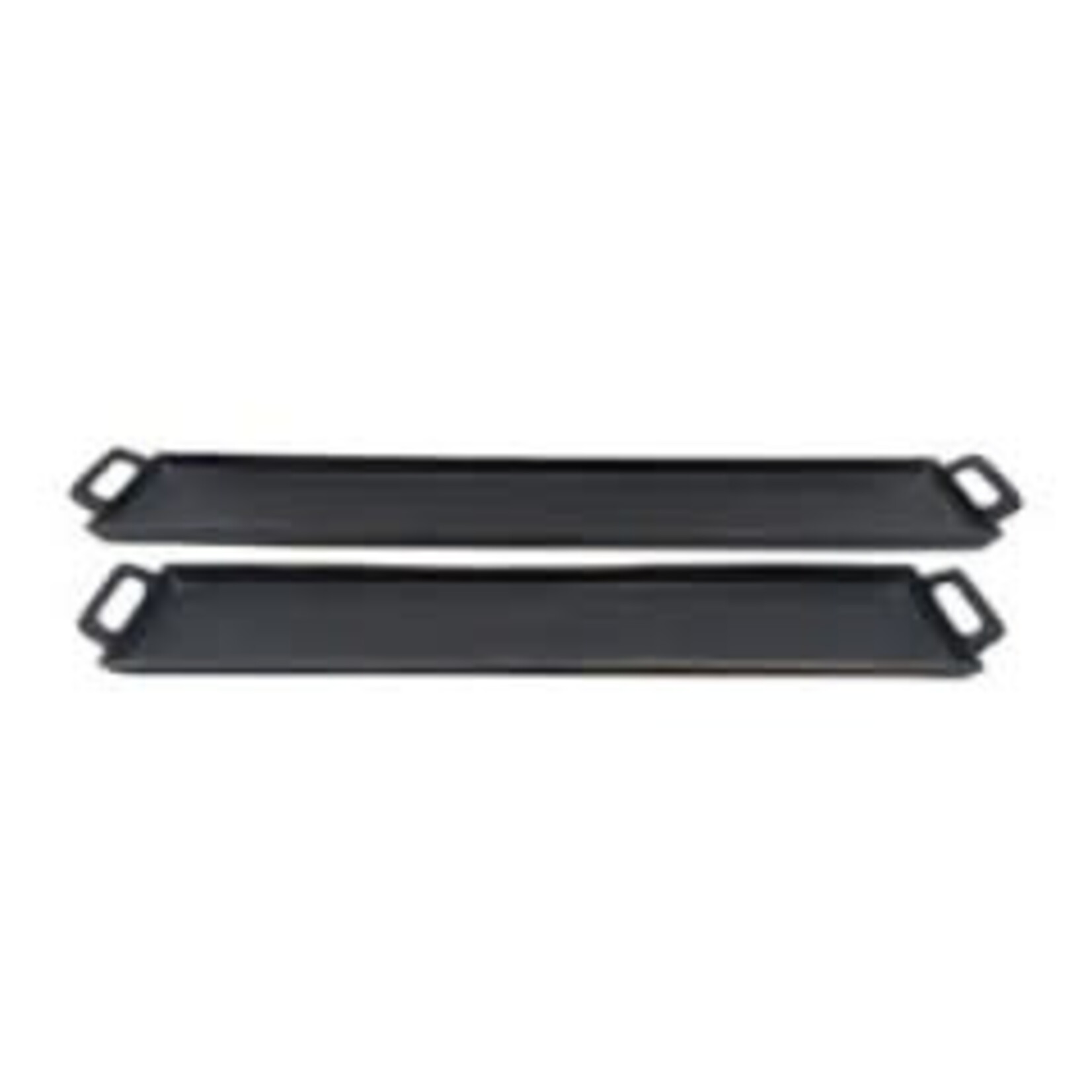 Donovan Black Metal Tray Large, 37.5" x 6"