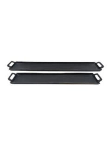 Donovan Black Metal Tray Small, 29" x 5"