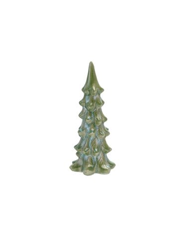 Stoneware Tree, Blue & Green, 8"