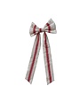 Woven Cotton Slip-on Bow with Stripe, 21"x 10"