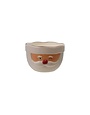 Stoneware Santa Head Shaped Mixing Bowl with Red Rim, 4"x 3"