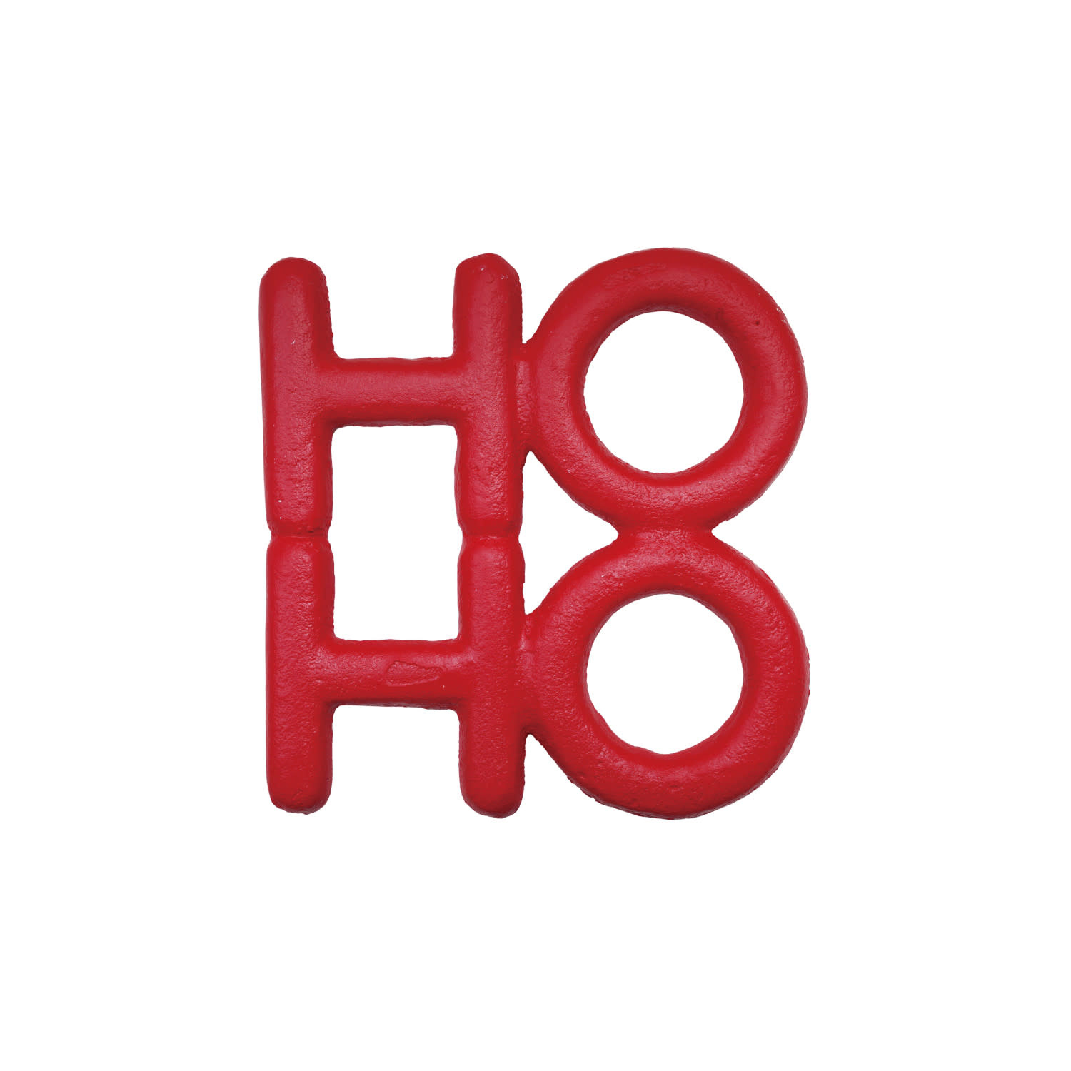 "Ho Ho" Cast Iron Trivet, 6"