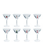 Martini Glass with Hand-Blown Holiday Figure, Assorted, 4 oz