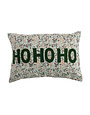 Voile Pillow with "Ho Ho Ho" Pattern, 24"x 16"