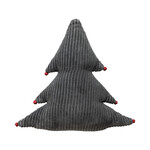 Corduroy Tree Shaped Pillow with Metal Jingle Bells, 18"