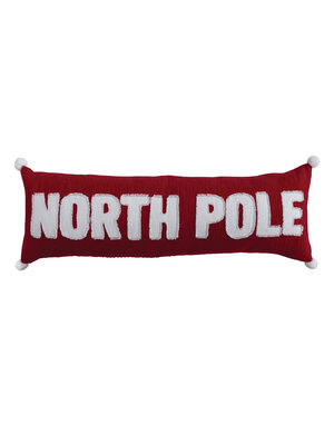 Woven Lumbar "North Pole" Pillow, 36"x 12"