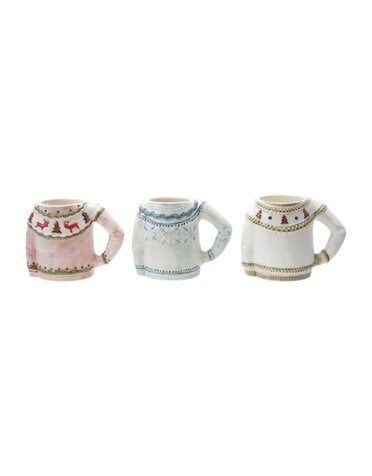 Sweater Shaped Mug, Assorted, 14 oz