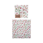 Paper Napkins with Holiday Pattern, Set of 50