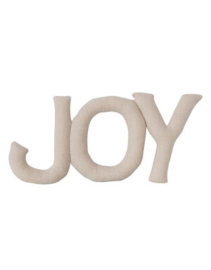 "Joy" Shaped Pillow, 31"x 14"