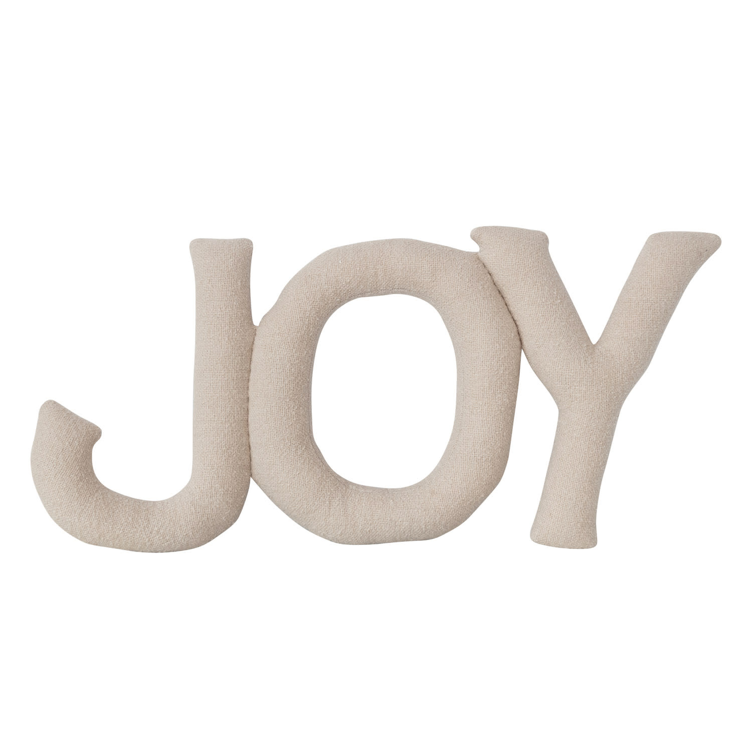 "Joy" Shaped Pillow, 31"x 14"