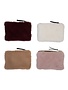 Faux Fur Fabric Zip Pouch, Assorted, 6 X 4 in.