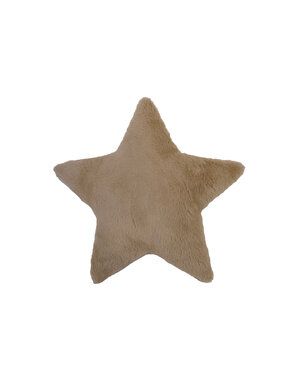Faux Fur Star Shaped Pillow, 18"
