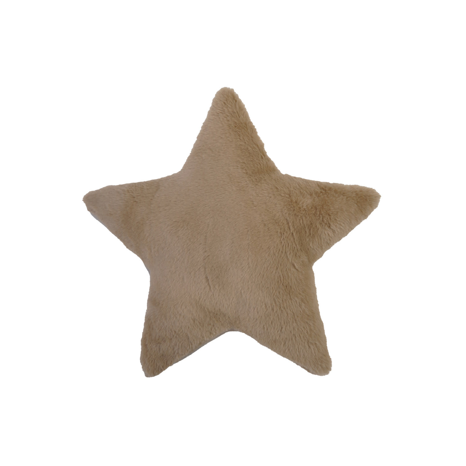 Faux Fur Star Shaped Pillow, 18"