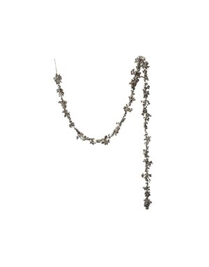 Foam Ball Garland with Glitter, Champagne, 72"