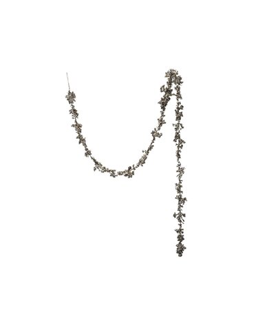 Foam Ball Garland with Glitter, Champagne, 72"