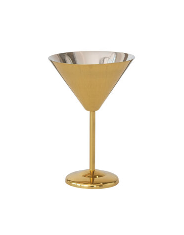 Stainless Steel Martini Glass, 8 oz