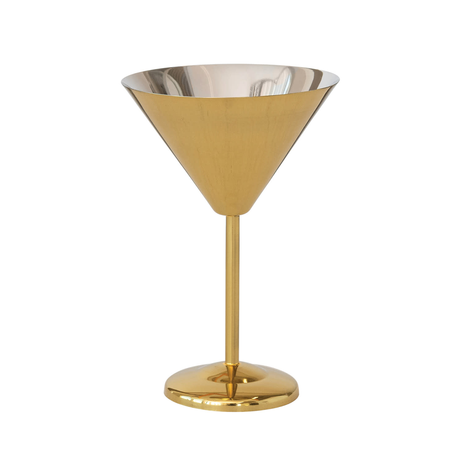 Stainless Steel Martini Glass, 8 oz