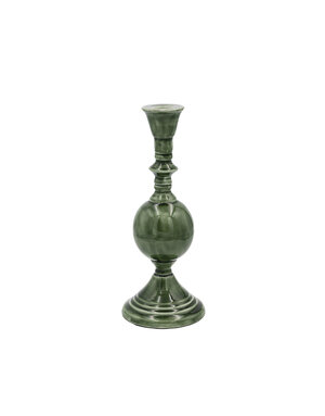 Metal Taper Holder, Green, 10"
