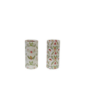 Safety Matches in Tube Matchbox with Seasonal Pattern, Assorted, 2"