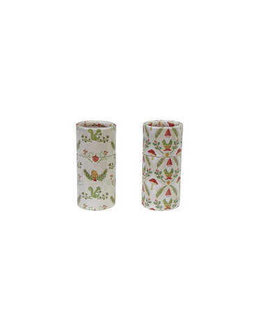 Safety Matches in Tube Matchbox with Seasonal Pattern, Assorted, 2"