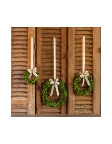 Boxwood Wreath with Ribbon, Small