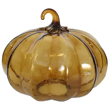 Topaz Glass Pumpkin 9 x 8