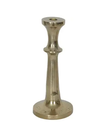Vintage Gold Taper Candle Holder 10"