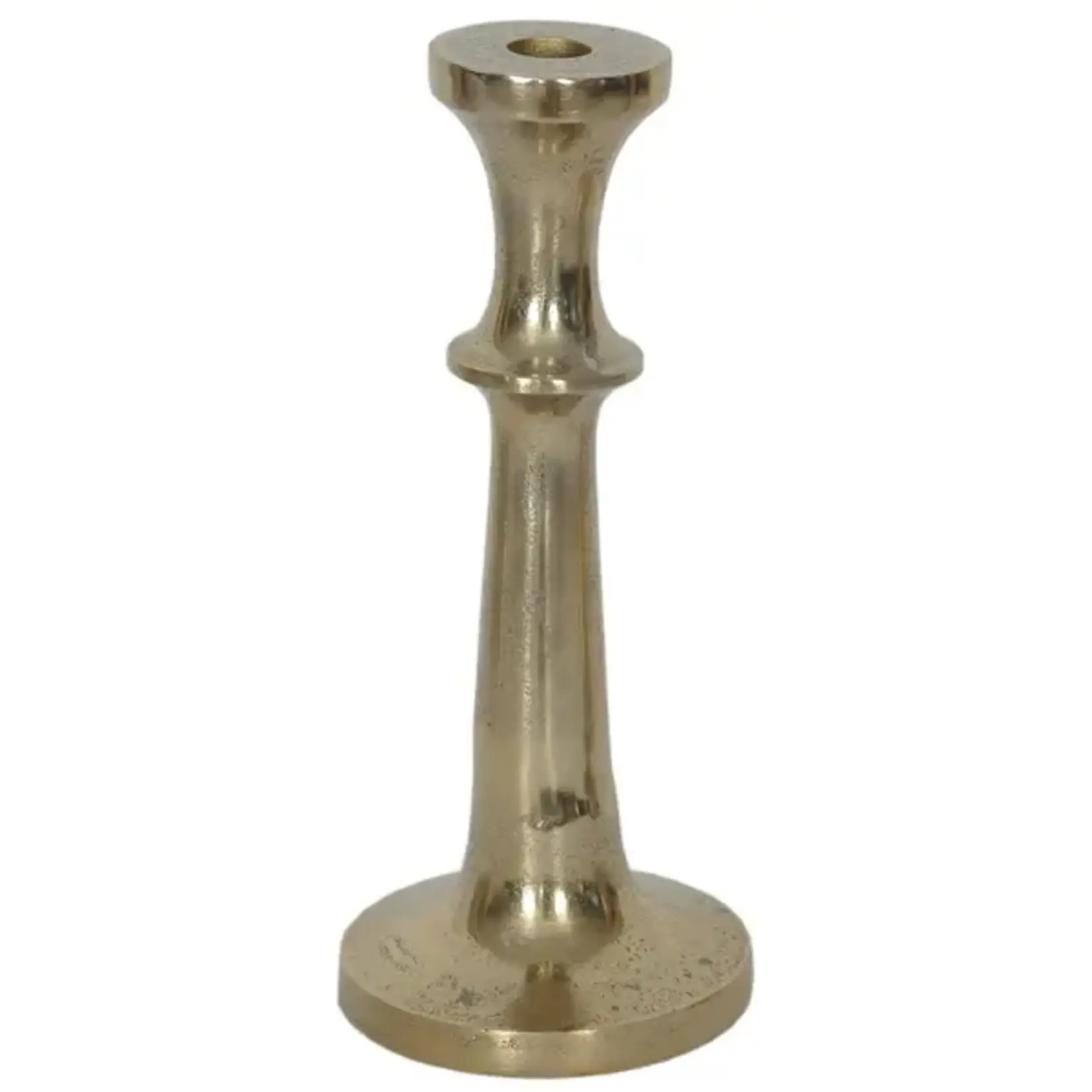 Vintage Gold Taper Candle Holder 12"