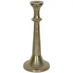 Vintage Gold Taper Candle Holder 14"