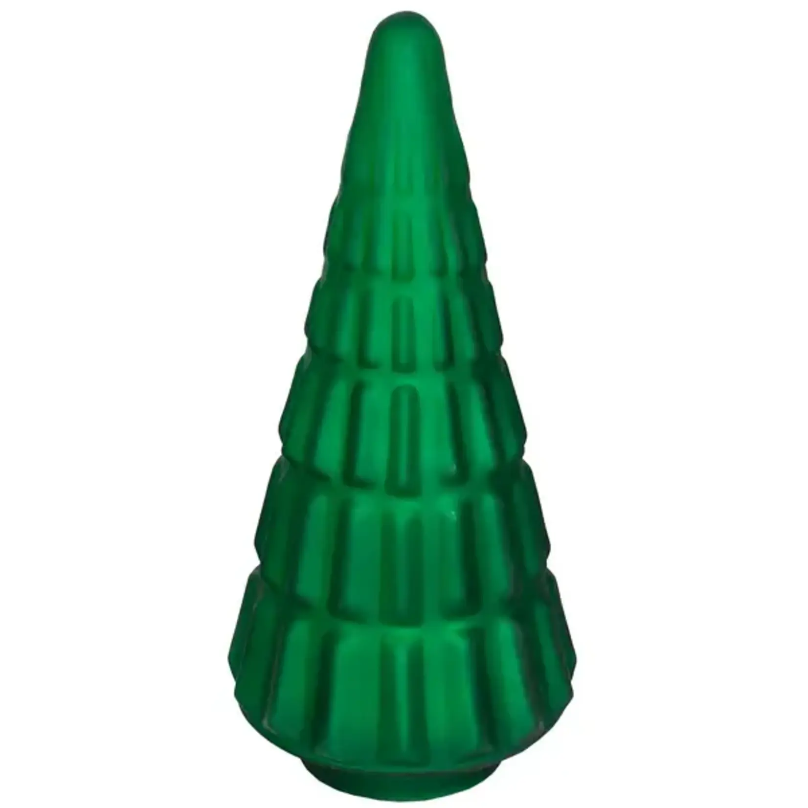 Christmas Tree Geo Dimple Emerald Matte, 5.5 X 12 in.