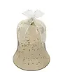Mercury Glass Bell, Gold, Large 7.5 x 8
