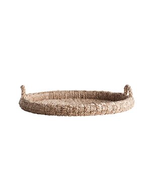 Decorative Braided Bangkuan Tray w/ Handles 29" long, Available for local pick up