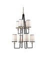 Nico 8-Light Chandelier, Metal/Antique Gold Leaf Bronze, 30" x 30" x48" Special order only