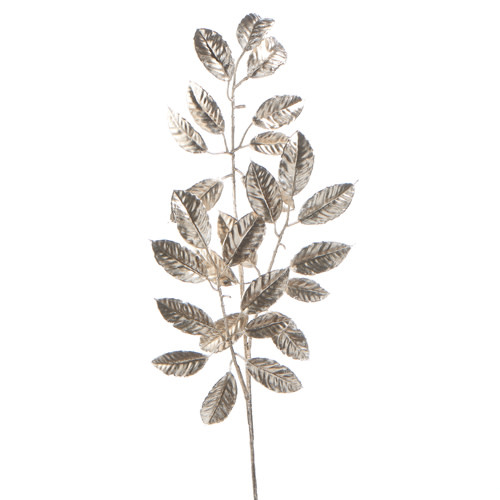 Silver Laurel Leaf Spray, 34"