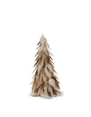 Light Beige Feather Tree, Small, 14.5 in.