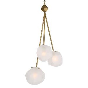 Geodesic 3 Light Pendant, Available for special order