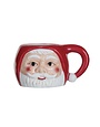 Santa Stoneware Mug, 14 oz