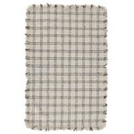 Bradbury Wool Rug, 2 X 3, Check Ivory and Black