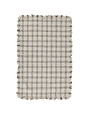 Bradbury Wool Rug, 2 X 3, Check Ivory and Black