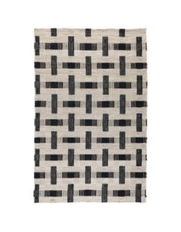 Preston Rug, 2 X 3, Ivory and Black, Rug Available for Special Order