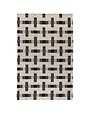 Preston Rug, 2 X 3, Ivory and Black