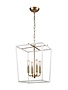 Kingdom Chandelier, White & Aged Brass, 14x17 Available for local pick up
