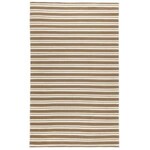 Performance Palma Stripe Rug, 2 X 3, Coconut Brown and Ivory