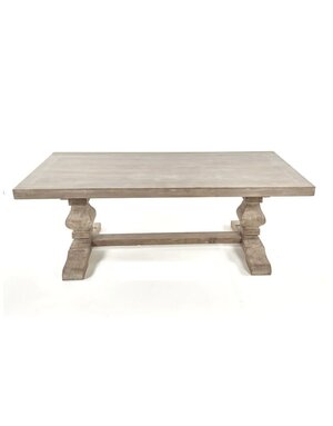 Emma Dining Table, Medium Grey, 94 x 40 x 30 Furniture Available for  Delivery or Pick Up
