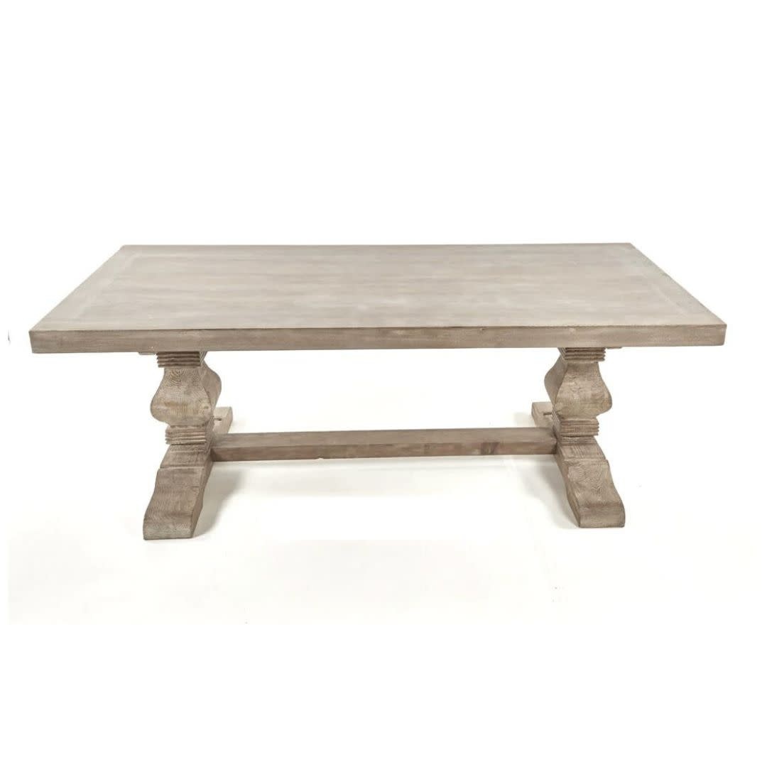Emma Dining Table, Medium Grey, 94 x 40 x 30 Furniture Available for  Delivery or Pick Up