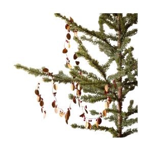 Gold Leaf and Wooden Bead Berry Garland, 72 in.