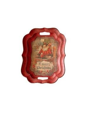 Merry Christmas Santa Tray, 18.25 X 14.75 X 1.5